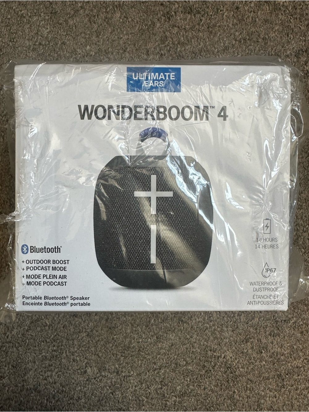 Wonderboom 4 Portable Bluetooth Speaker - Black
